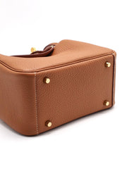 HERMES Mini Lindy - Gold with Gold Hardware