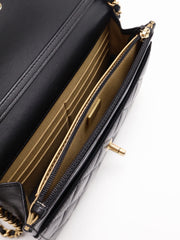CHANEL Classic Lambskin Pearl Crush WOC – Black with Gold Hardware