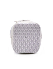GOYARD Goyardine Petit Flot Bucket Bag –White