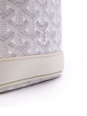 GOYARD Goyardine Petit Flot Bucket Bag –White