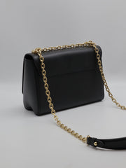 LOUIS VUITTON Twist MM - Black with Gold Hardware