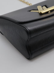 LOUIS VUITTON Twist MM - Black with Gold Hardware
