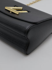 LOUIS VUITTON Twist MM - Black with Gold Hardware