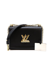 LOUIS VUITTON Twist MM - Black with Gold Hardware