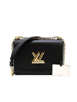 LOUIS VUITTON Twist MM - Black with Gold Hardware