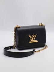 LOUIS VUITTON Twist PM - Black with Gold Hardware