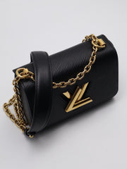 LOUIS VUITTON Twist PM - Black with Gold Hardware