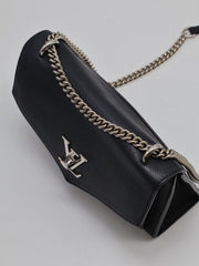 LOUIS VUITTON Mylockme Crossbody - Black with Silver Hardware