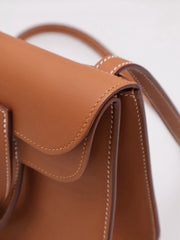 HERMES Halzan Mini - Gold with Gold Hardware [K]
