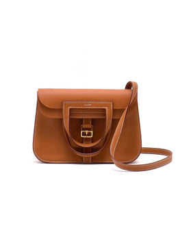 HERMES Halzan Mini - Gold with Gold Hardware [K]