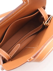 HERMES Halzan Mini - Gold with Gold Hardware [K]