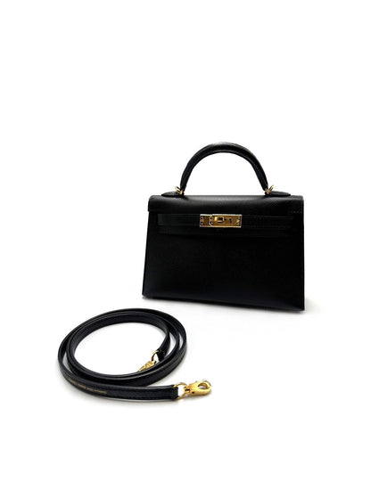 【二手商品】HERMES Mini Kelly - 黑金