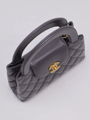 CHANEL Mini Kelly - Dark Grey with Gold Hardware