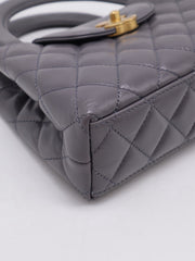 CHANEL Mini Kelly - Dark Grey with Gold Hardware