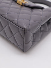 CHANEL Mini Kelly - Dark Grey with Gold Hardware