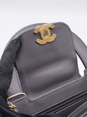 CHANEL Mini Kelly - Dark Grey with Gold Hardware