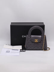CHANEL Mini Kelly - Dark Grey with Gold Hardware