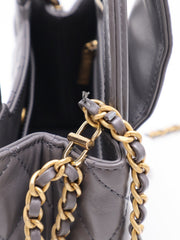 CHANEL Mini Kelly - Dark Grey with Gold Hardware