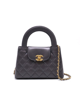 CHANEL Mini Kelly - Dark Grey with Gold Hardware