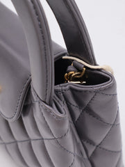 CHANEL Mini Kelly - Dark Grey with Gold Hardware