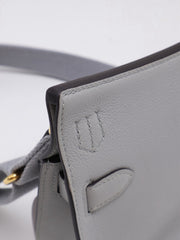 HERMES Jypsiere Mini - Bleu Glacier with Gold Hardware [W]