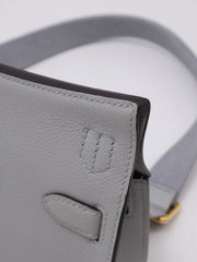 HERMES Jypsiere Mini - Bleu Glacier with Gold Hardware [W]