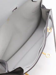 HERMES Jypsiere Mini - Bleu Glacier with Gold Hardware [W]