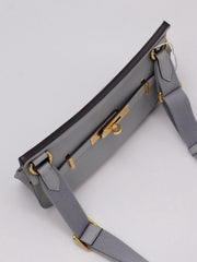 HERMES Jypsiere Mini - Bleu Glacier with Gold Hardware [W]