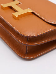 HERMES Mini Constance 19 - Gold with Gold Hardware [Z]