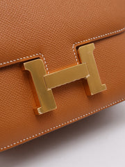 HERMES Mini Constance 19 - Gold with Gold Hardware [Z]