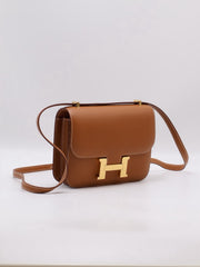 HERMES Mini Constance 19 - Gold with Gold Hardware [Z]