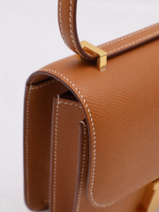 HERMES Mini Constance 19 - Gold with Gold Hardware [Z]