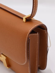HERMES Mini Constance 19 - Gold with Gold Hardware [Z]
