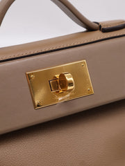 HERMES Mini 24/24 - Beige De Weimar with Gold Hardware [Z]