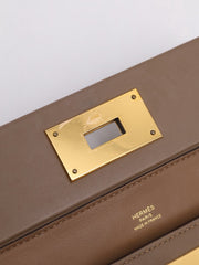 HERMES Mini 24/24 - Beige De Weimar with Gold Hardware [Z]