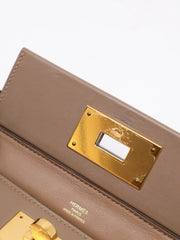 HERMES Mini 24/24 - Beige De Weimar with Gold Hardware [Z]