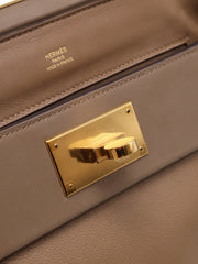 HERMES Mini 24/24 - Beige De Weimar with Gold Hardware [Z]