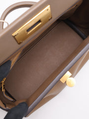 HERMES Mini 24/24 - Beige De Weimar with Gold Hardware [Z]