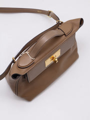 HERMES Mini 24/24 - Beige De Weimar with Gold Hardware [Z]