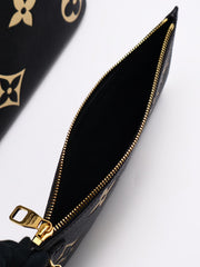 LOUIS VUITTON Neverfull MM - Black/Beige