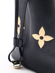 LOUIS VUITTON Neverfull MM - Black/Beige