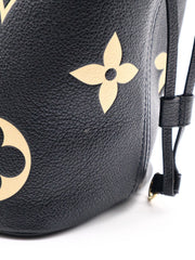 LOUIS VUITTON Neverfull MM - Black/Beige