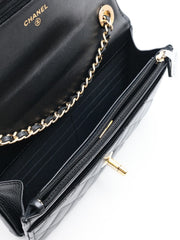 CHANEL Trendy CC Wallet on Chain - Black with Gold Hardware