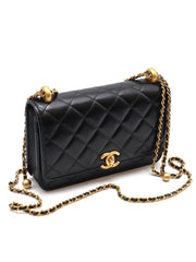 CHANEL 24C Cruise Double Pearl Crush WOC – Black Caviar/Calfskin with Gold Hardware