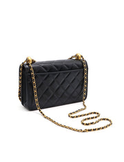 CHANEL 24C Cruise Double Pearl Crush WOC – Black Caviar/Calfskin with Gold Hardware