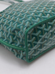 GOYARD Goyardine Mini Anjou Reversible Tote - Green