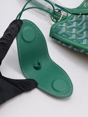GOYARD Goyardine Mini Anjou Reversible Tote - Green