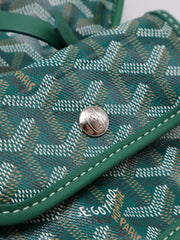 GOYARD Goyardine Mini Anjou Reversible Tote - Green
