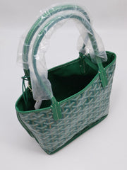GOYARD Goyardine Mini Anjou Reversible Tote - Green
