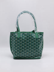 GOYARD Goyardine Mini Anjou Reversible Tote - Green